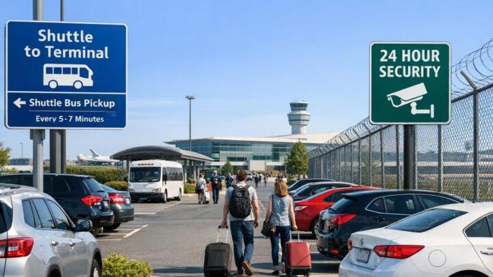 Airport Nürnberg parken – Shuttle zum Terminal und 24-Stunden-Sicherheit auf dem Parkplatz